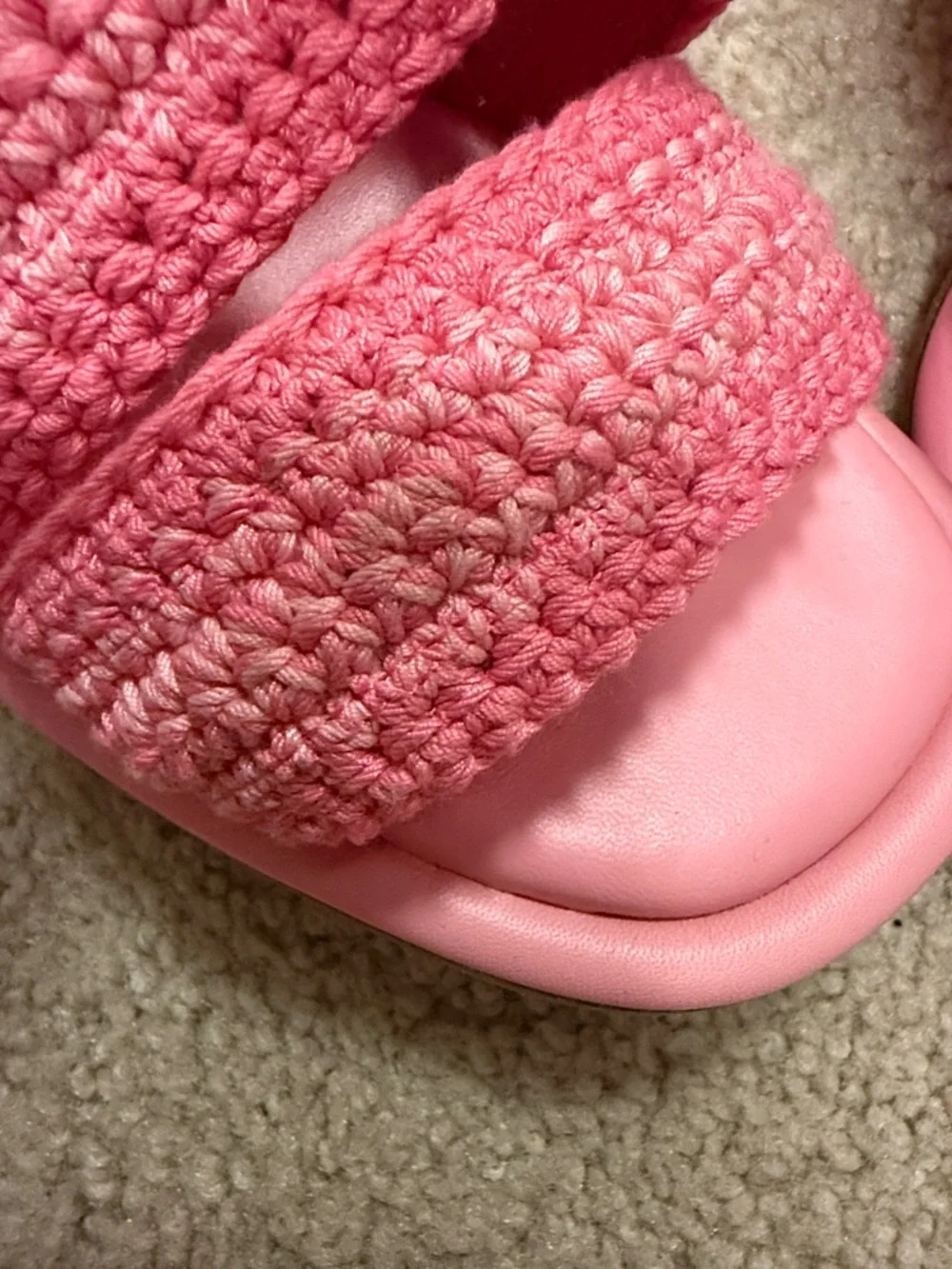 Coach Pink Woven Slide Mules - Picture 2 of 6